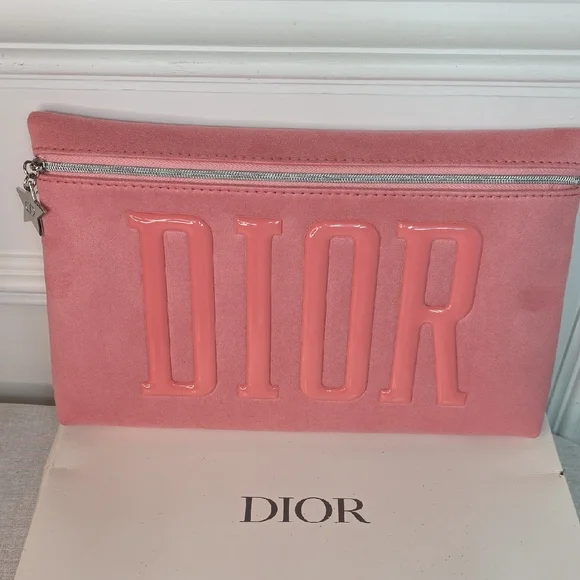 Dior Beaute Pink Cosmetic Pouch - Picture 1 of 5